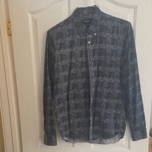 Matinique Lab Black and Gray Plaid Shirt Jacket
